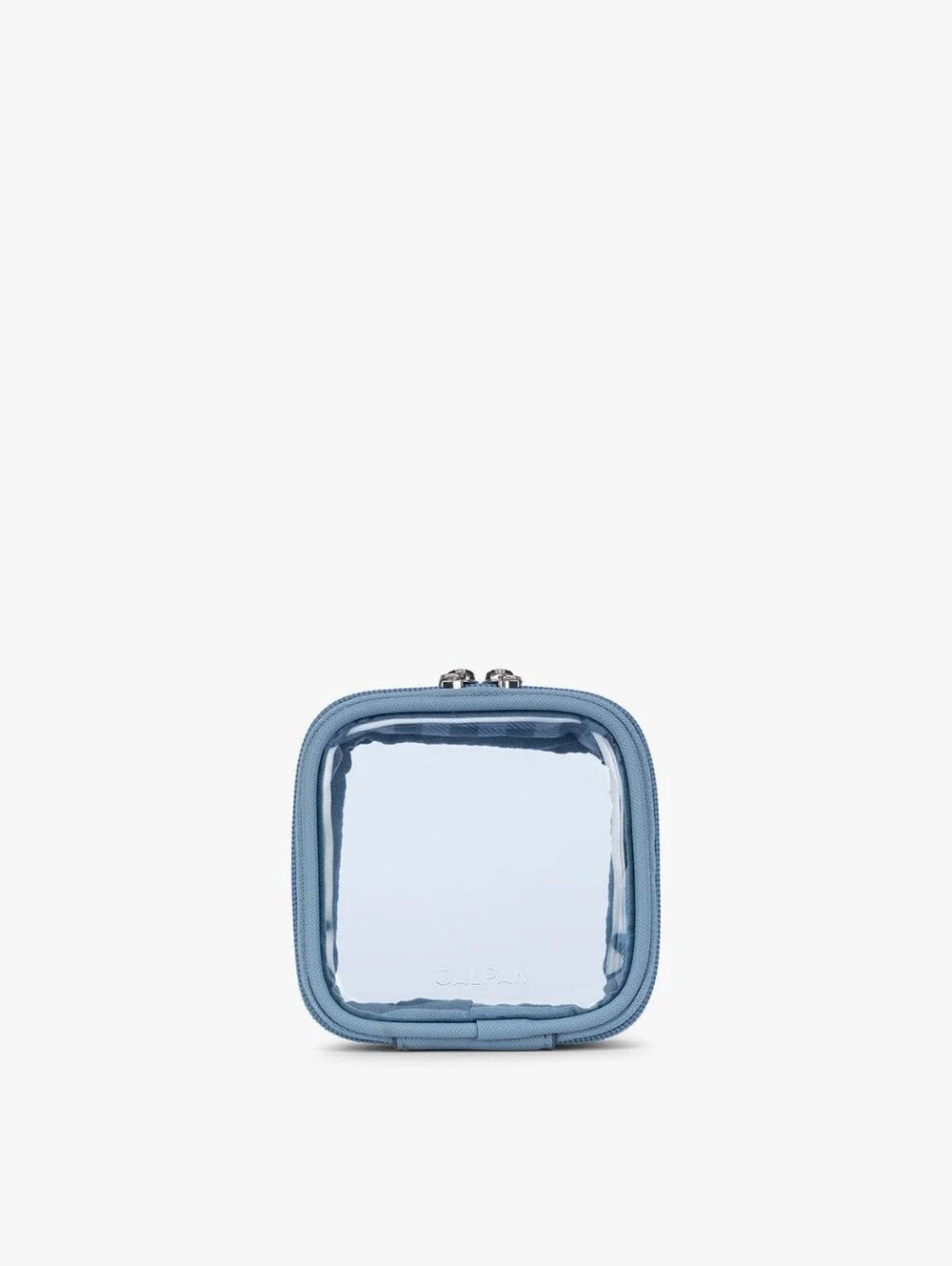 Calpak French Blue Clear Cosmetics Case